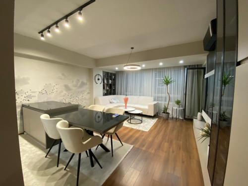 Χώρος καθιστικού στο Trajkovski apartments