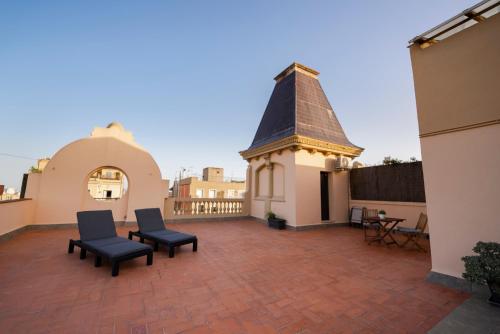 Ático con terraza en el corazón de Barcelona