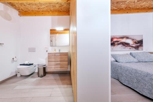 Postel nebo postele na pokoji v ubytování Apartamento Volcan de La Geria