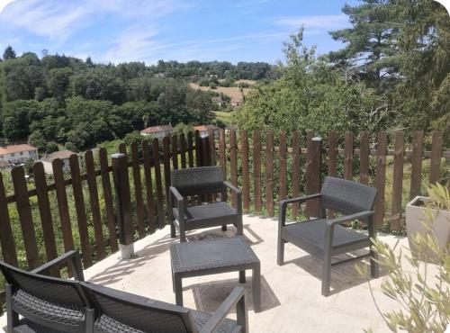 Chambre meublée avec vue panoramique à Périgueux