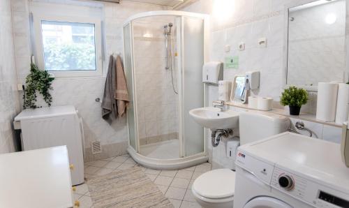 Koupelna v ubytování Emona Guesthouse Ljubljana