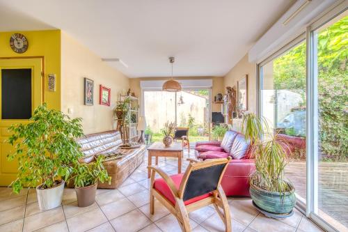 Maison calme et vue foret