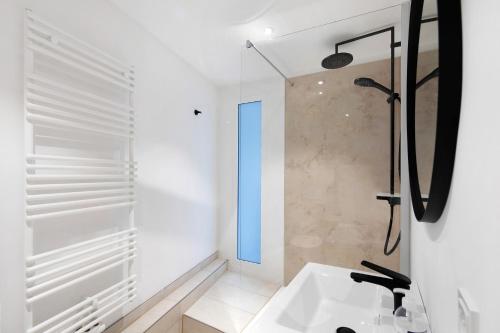 Koupelna v ubytování Neue Wohnung In Zentraler Lage
