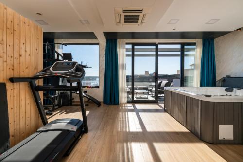 Ruang duduk di Luxus Villa Nerra in Medulin mit Meerblick