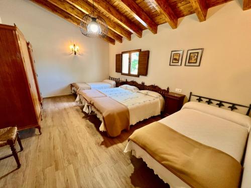Ένα ή περισσότερα κρεβάτια σε δωμάτιο στο Casa AMARILLA 3 RAPIA