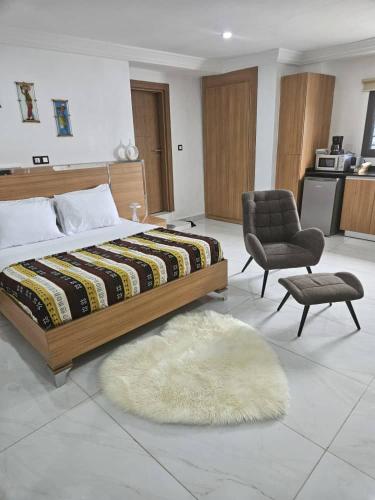 Ένα ή περισσότερα κρεβάτια σε δωμάτιο στο sci lyo