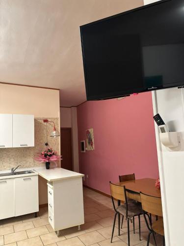 Kuchyň nebo kuchyňský kout v ubytování RESIDENCE LUPIAE