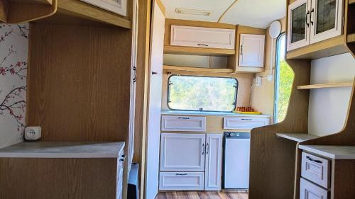 Køkken eller tekøkken på Camping Poiana Stelelor