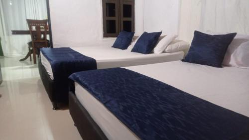 Ένα ή περισσότερα κρεβάτια σε δωμάτιο στο Cabaña San Nicolás