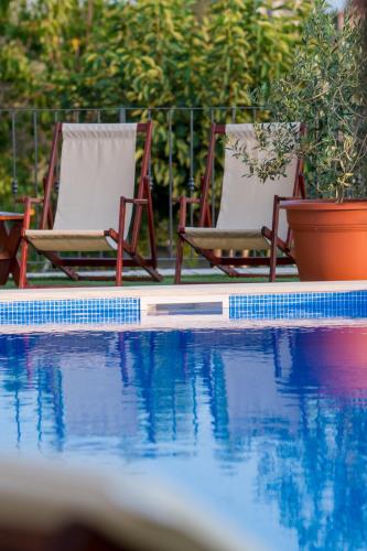 Der Swimmingpool an oder in der Nähe von Case del Tramonto