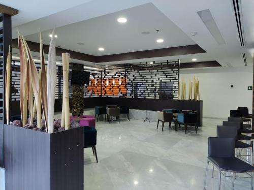 Χώρος καθιστικού στο Real Inn Celaya