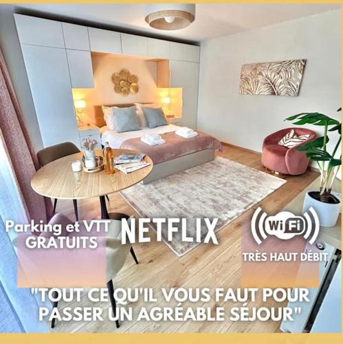 L'Evasion, parking gratuit proche lac