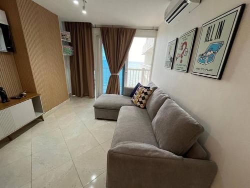 Posezení v ubytování Apartamento frente al mar