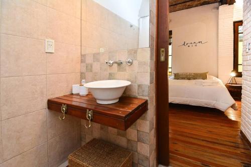 Et badeværelse på Palermo Hermoso departamento con patio