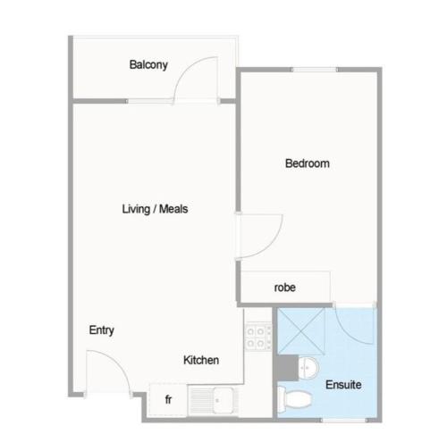 a floor plan of a house at Freo Skyhighcentral With Views in Fremantle