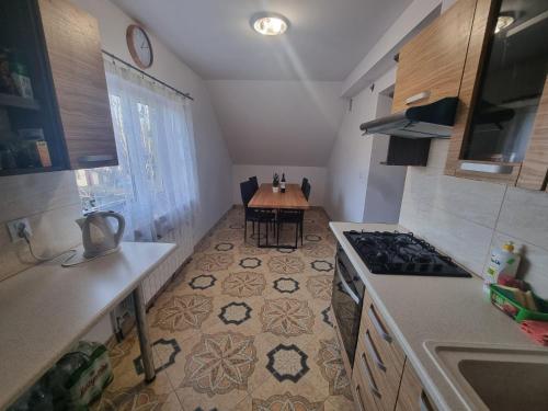 Kuchyň nebo kuchyňský kout v ubytování Swiss Hostel