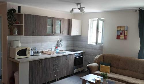 Kuchyň nebo kuchyňský kout v ubytování ARIANA apartman