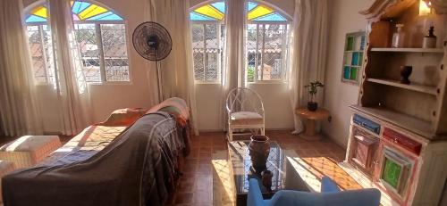 Χώρος καθιστικού στο Excelente Casa espaçosa