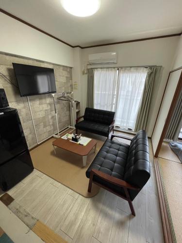 TV a/nebo společenská místnost v ubytování Maison Myoken