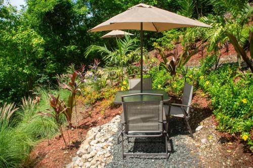 Jardín al aire libre en Villa Vino Lucia