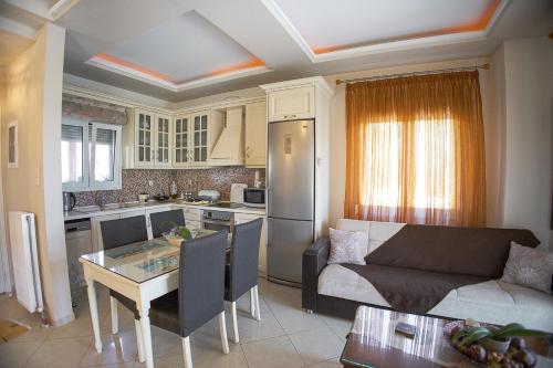 Η κουζίνα ή μικρή κουζίνα στο Venia House Marathos