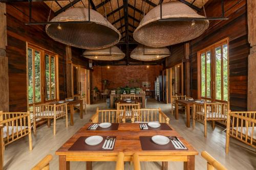 Restaurace v ubytování Sirin Farm Chiang Rai