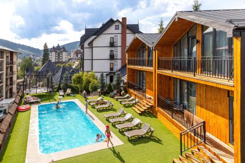 Πισίνα στο ή κοντά στο Hotel Pid Strihoju