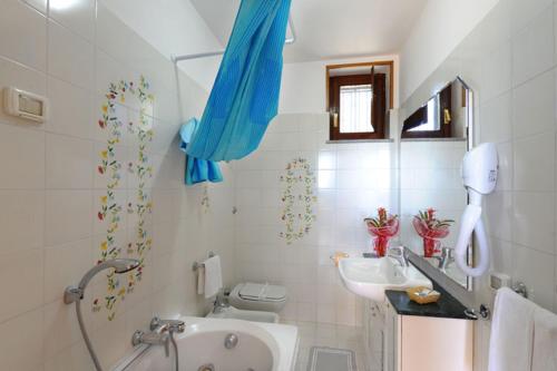 Kylpyhuone majoituspaikassa Da Clotilde