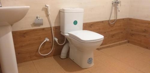 a bathroom with a toilet and a shower at Different View in Ella