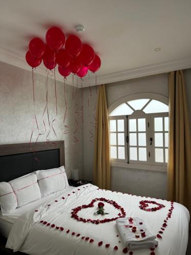 AMWAJ HOTEL客房内的一张或多张床位