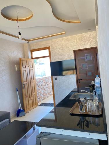 TV a/nebo společenská místnost v ubytování Appartement sfiha