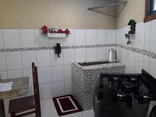 Η κουζίνα ή μικρή κουζίνα στο Recanto Fafel