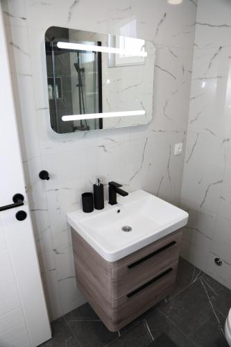 Koupelna v ubytování Apartman Keman
