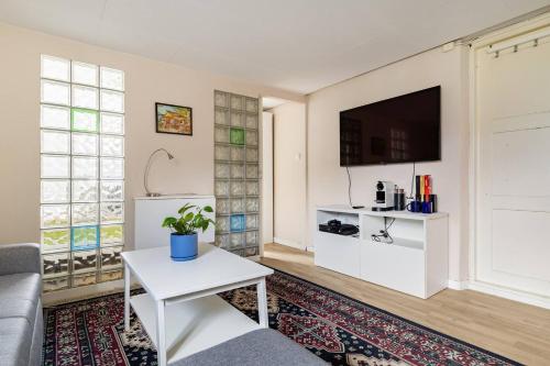 Kuchyň nebo kuchyňský kout v ubytování Mountain view Apartment near Oslo: bedroom, lounge, kitchen and bathroom. Flat in Rykkinn