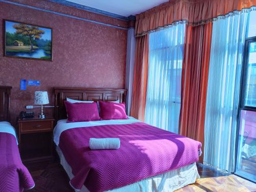 Voodi või voodid majutusasutuse Hotel Diamante Azul toas