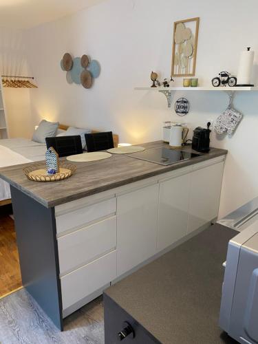 Una cocina o cocineta en Studio im Wienerwald - Mödling