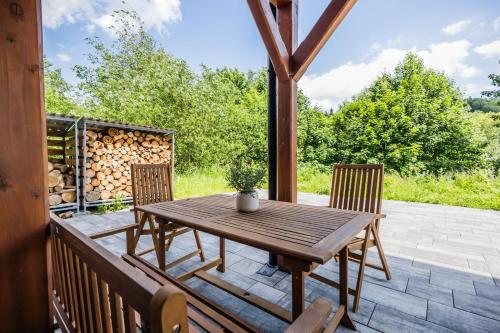 Balkoni atau teres di Wellness Roubenka Goldenstein