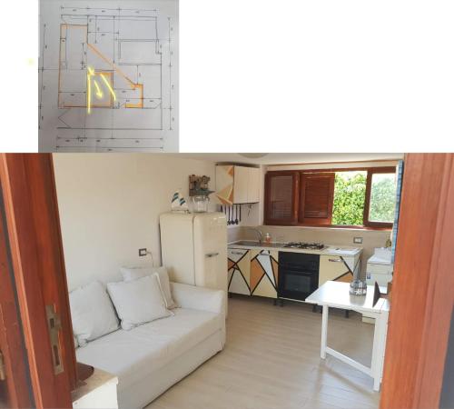 Kuchyň nebo kuchyňský kout v ubytování BHaiti - la baita sul mare