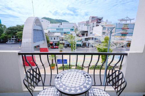 Μπαλκόνι ή βεράντα στο Hotel Apartment Royal Galaxy