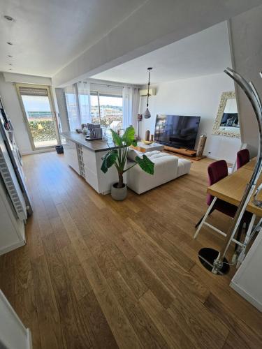Posezení v ubytování Le Duplex