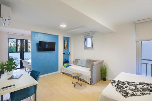 TV a/nebo společenská místnost v ubytování Hotel Hermes Budva