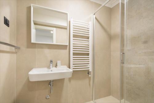 Koupelna v ubytování Hotel Hermes Budva