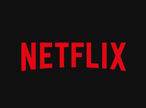 a red netflix text on a black background at Netflix & WiFi FREE Dvojizbový byt blízko centra - 24h self check-in in Banská Bystrica