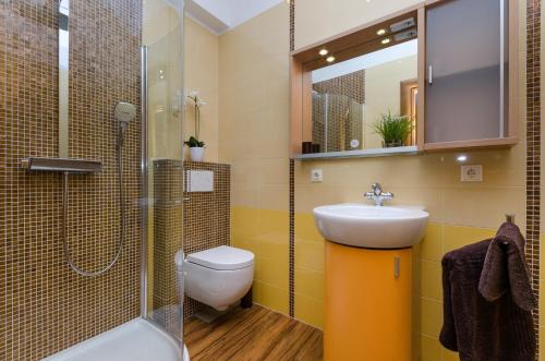 Kúpeľňa v ubytovaní Villa Maslina Apartments