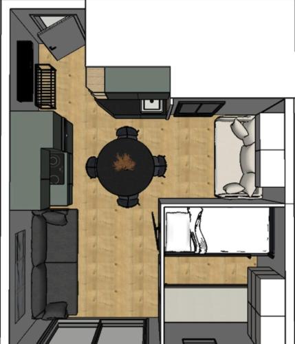 Photo de la galerie de l'établissement Apartment at the foot of the slopes with balcony, à La Plagne