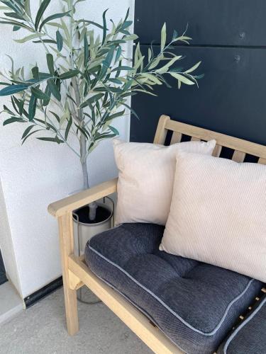 Χώρος καθιστικού στο Apartmán TOMI