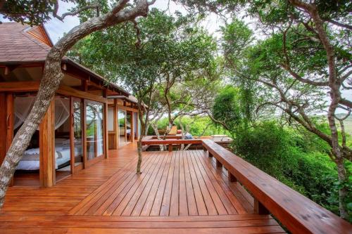 Balkón nebo terasa v ubytování Aloha 15 Cottage