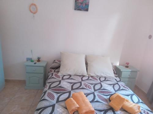 Ένα ή περισσότερα κρεβάτια σε δωμάτιο στο Casita RUNE