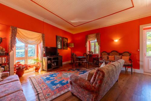 Posezení v ubytování Casa d' Alem