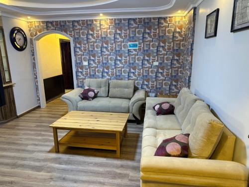 Χώρος καθιστικού στο شقه في اربد apartment in irbid